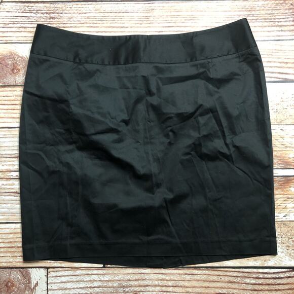 Lane Bryant black plus size mini skirt - Picture 1 of 5